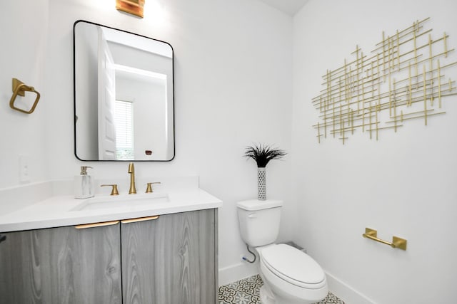 3602 Runnels St, Houston, TX 77003 - half bath with vanity and tile patterned flooring