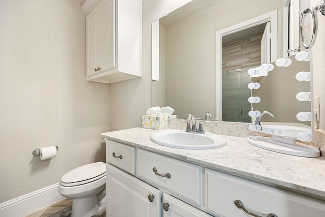 17023 Sweet Bay Ct, Conroe, TX 77385 - bathroom with vanity and a shower with door