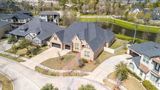 17023 Sweet Bay Ct, Conroe, TX 77385 - aerial view of residential area featuring a large body of water