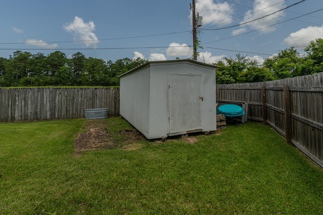 7475 Wooded Creek Dr, Beaumont, TX 77708 - view of shed featuring a fenced backyard
