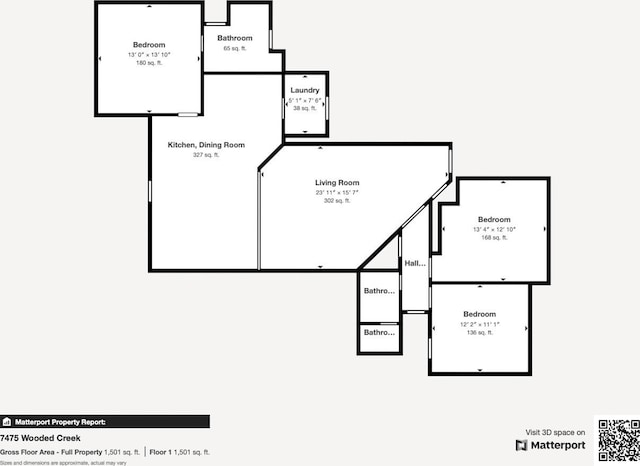 7475 Wooded Creek Dr, Beaumont, TX 77708 - view of room layout
