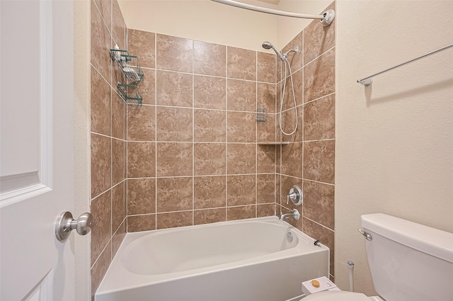 14538 Bending Maple Dr, Houston, TX 77069 - bathroom featuring toilet and shower / bathtub combination