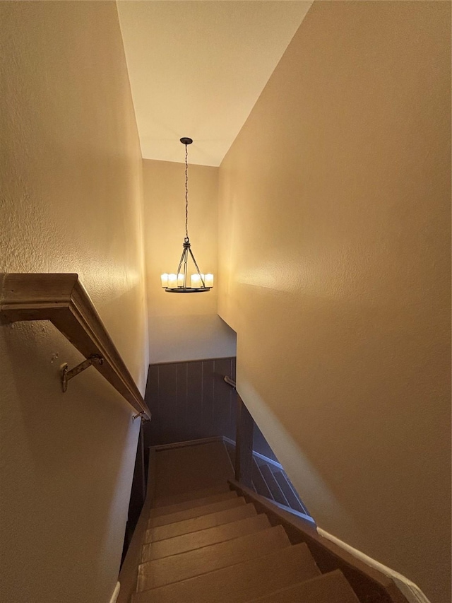 2219 Triway Ln Unit 240, Houston, TX 77043 - stairway with a chandelier