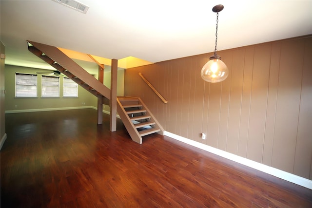 2219 Triway Ln Unit 240, Houston, TX 77043 - staircase with baseboards and wood finished floors