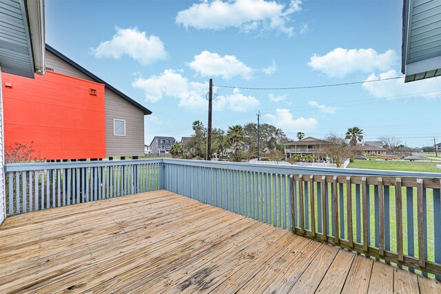 4023 Spanish Main Blvd, Galveston, TX 77554 - view of wooden deck
