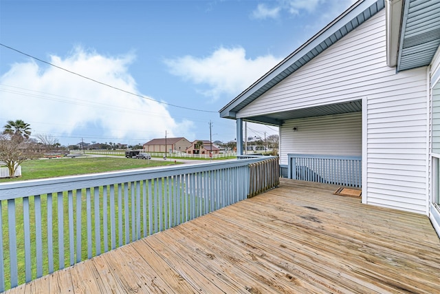 4023 Spanish Main Blvd, Galveston, TX 77554 - wooden terrace featuring a yard