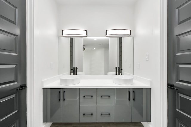 417 Harold Ln, Baytown, TX 77521 - bathroom with double vanity