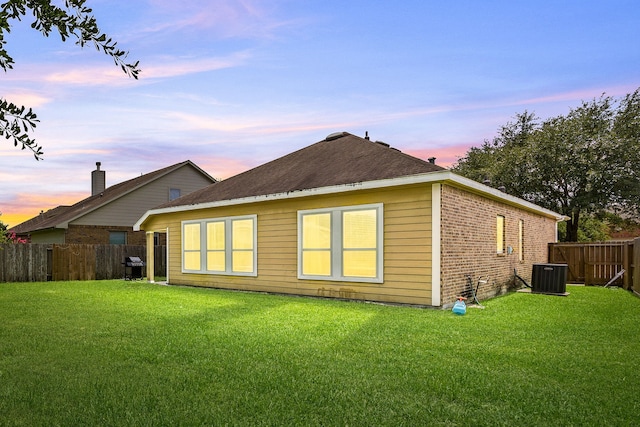 3015 Crescent Oaks Park Ln, Spring, TX 77386 - view of back of property at dusk
