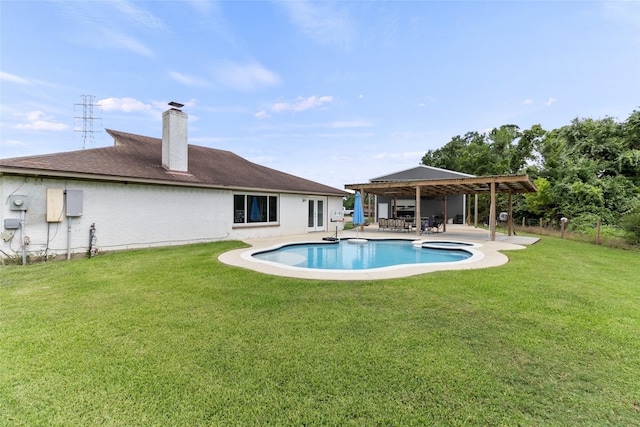 500 E Main St, Clute, TX 77531 - outdoor pool featuring a gazebo and a patio area