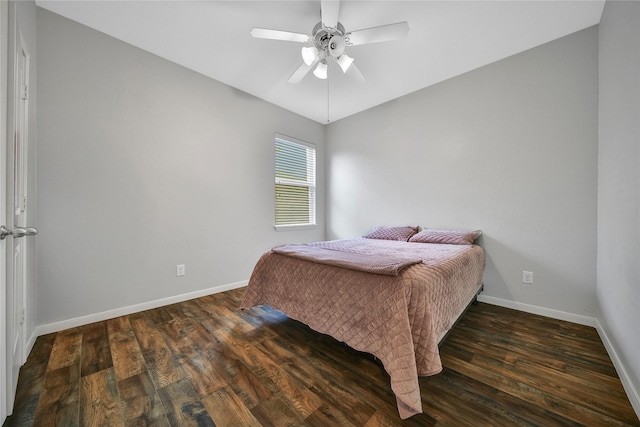 506 Glenwood Ridge Dr, Spring, TX 77386 - bedroom with wood finished floors and ceiling fan