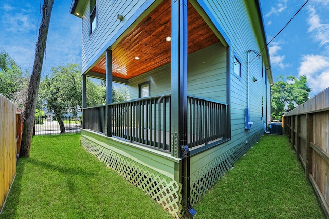 4541 Walker St, Houston, TX 77023 - view of property exterior with a central air condition unit