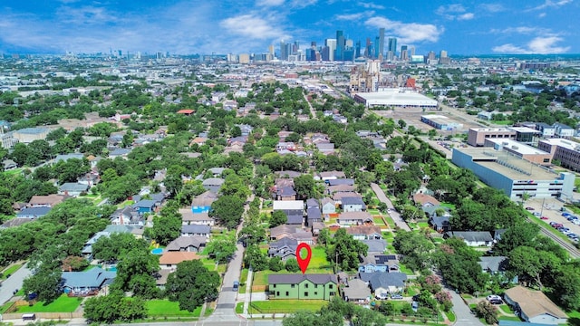 4541 Walker St, Houston, TX 77023 - drone / aerial view of city skyline