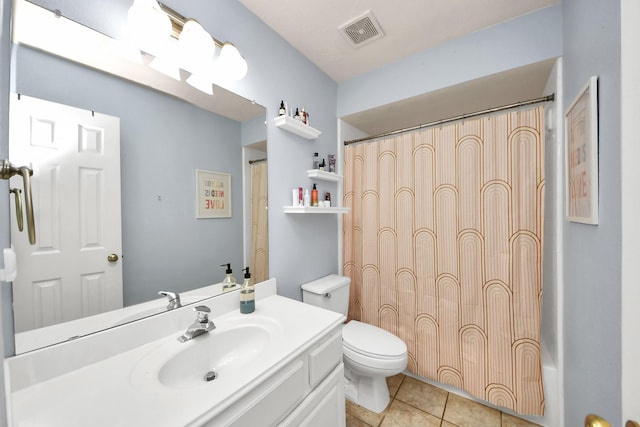 2613 Broussard Ct, Seabrook, TX 77586 - full bathroom featuring vanity, tile patterned floors, and shower / bath combo
