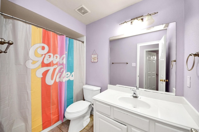 2613 Broussard Ct, Seabrook, TX 77586 - full bath with vanity, a shower with shower curtain, and tile patterned floors