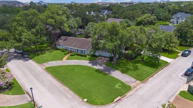 7525 Middlewood St, Houston, TX 77063 - bird's eye view of a tree filled landscape