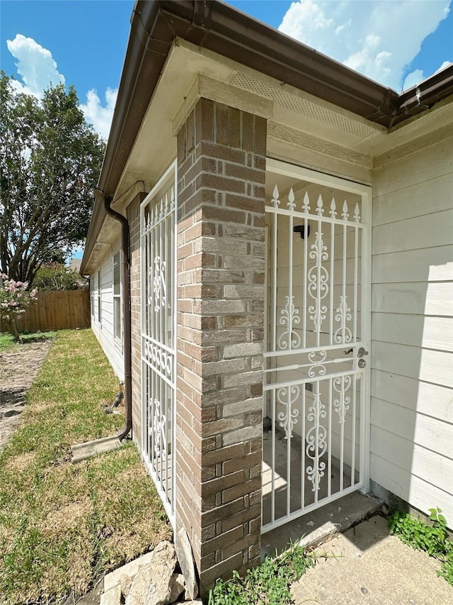 13426 Sanderford Ln, Houston, TX 77083 - doorway to property with brick siding