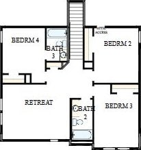421 Silver Moon Way, Katy, TX 77493 - view of room layout