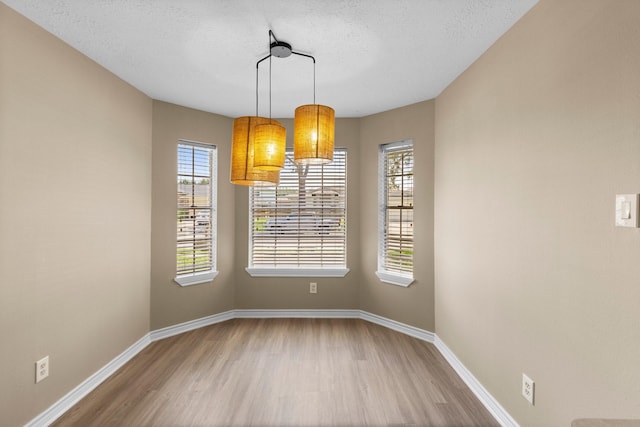29222 Waltham St, Spring, TX 77386 - unfurnished dining area featuring wood finished floors and a textured ceiling