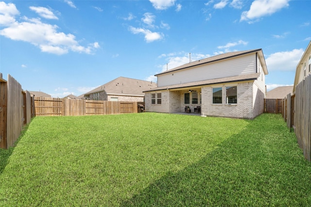 187 Solana Point Dr, Katy, TX 77493 - rear view of property with brick siding and a fenced backyard