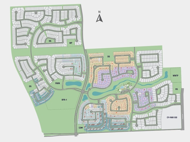 21726 Emerton Crescent Way, Cypress, TX 77433 - map of parcels