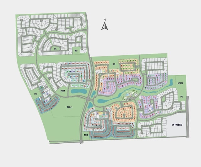 9218 Heckenberg Arbor Ln, Cypress, TX 77433 - parcel map
