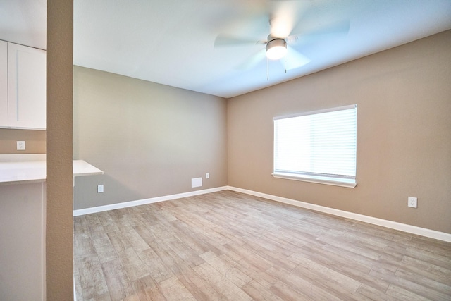12234 Dumas St, Houston, TX 77034 - unfurnished room featuring ceiling fan and light wood-type flooring