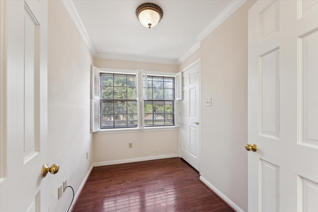 4932 Post Oak Timber Dr, Houston, TX 77056 - entrance foyer featuring ornamental molding and dark wood finished floors