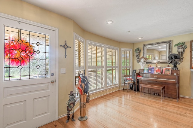 459 Brookwood Dr, Diboll, TX 75941 - foyer entrance with wood finished floors and recessed lighting