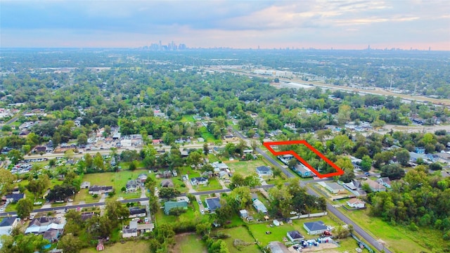 1815 Parker Rd, Houston, TX 77093 - aerial overview of property's location featuring property parcel outlined