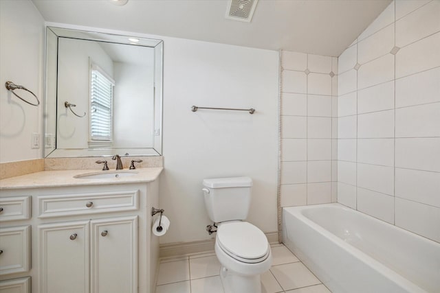 1518 Dunlavy St, Houston, TX 77006 - full bath with tile patterned floors and vanity