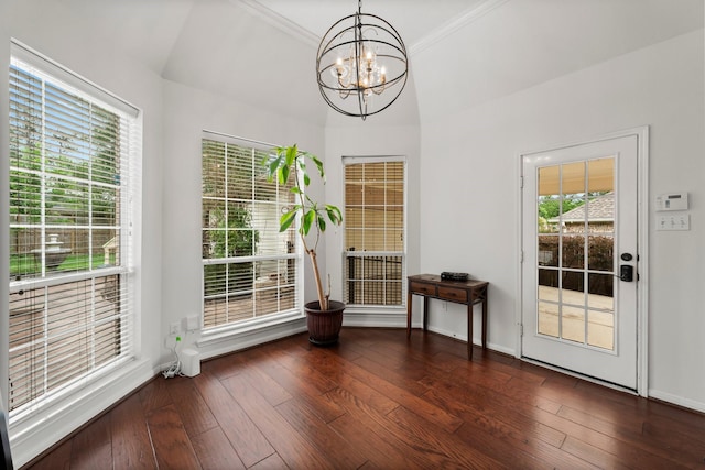 6531 Glenhill Dr, Spring, TX 77389 - dining area with a chandelier, plenty of natural light, and wood-type flooring