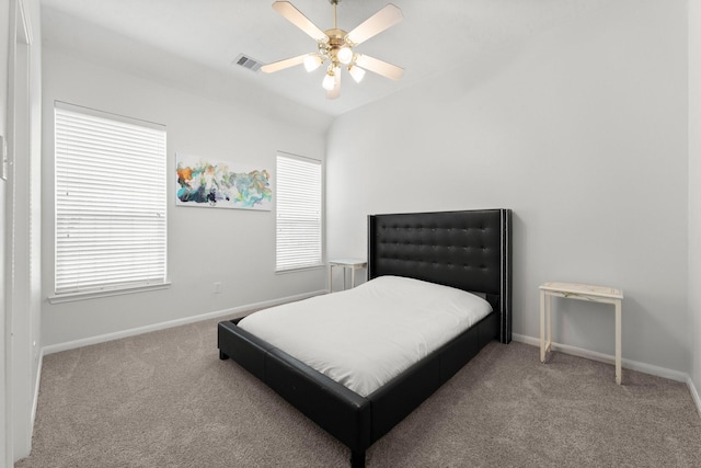 6531 Glenhill Dr, Spring, TX 77389 - carpeted bedroom with multiple windows and a ceiling fan