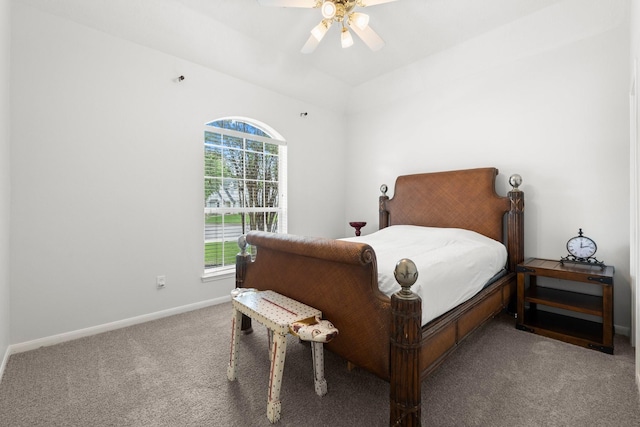 6531 Glenhill Dr, Spring, TX 77389 - carpeted bedroom featuring baseboards and ceiling fan