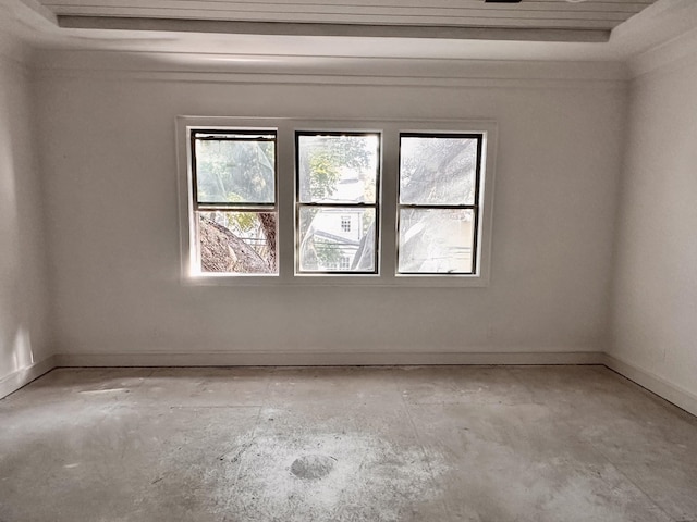 2434 Quenby St, Houston, TX 77005 - unfurnished room with unfinished concrete flooring and baseboards