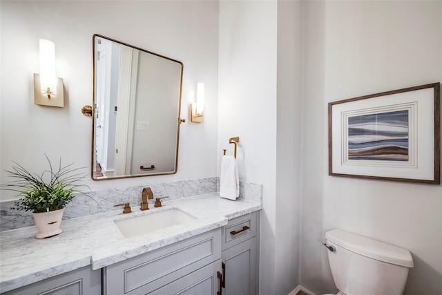 2434 Quenby St, Houston, TX 77005 - half bathroom featuring vanity and toilet