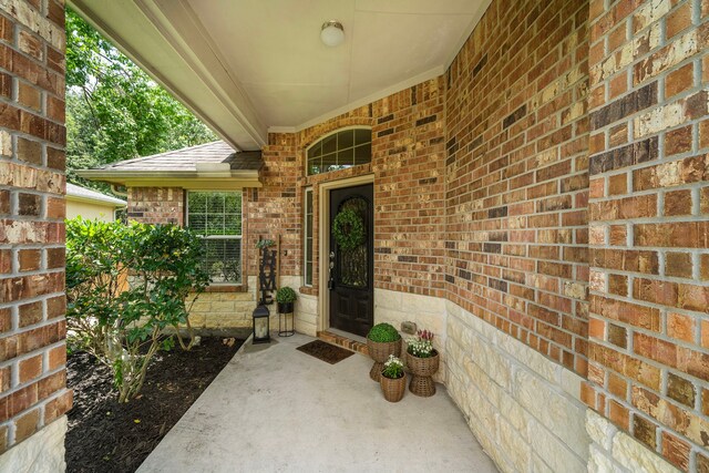 12311 Hawthorne Dr, Montgomery, TX 77356 - entrance to property featuring brick siding
