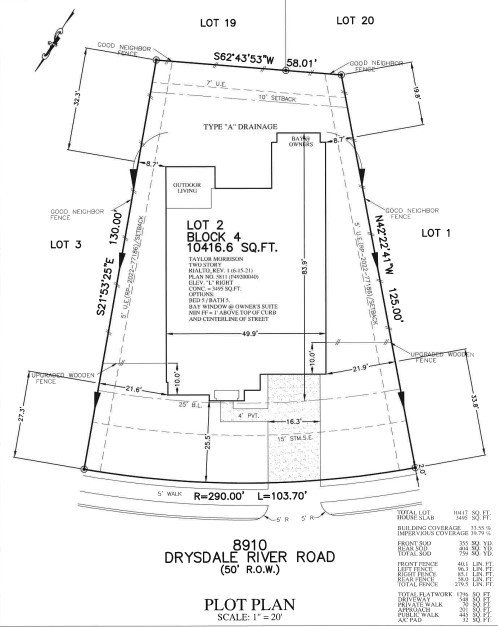 8910 Drysdale River Rd, Cypress, TX 77433 - survey map / technical document
