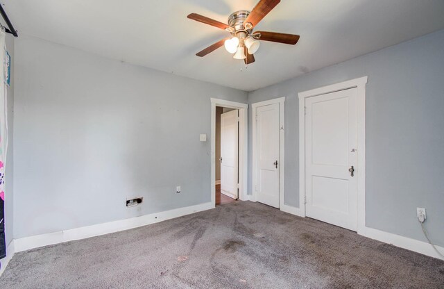 1117 Elliston St, Houston, TX 77023 - unfurnished bedroom with carpet flooring and a ceiling fan
