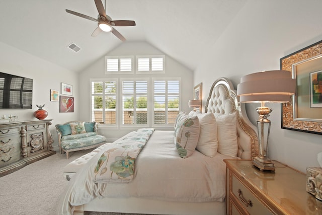 13305 Newcastle Creek Ct, Houston, TX 77059 - bedroom with carpet, ceiling fan, and high vaulted ceiling
