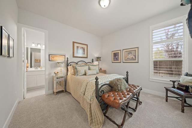13305 Newcastle Creek Ct, Houston, TX 77059 - bedroom featuring light carpet and connected bathroom