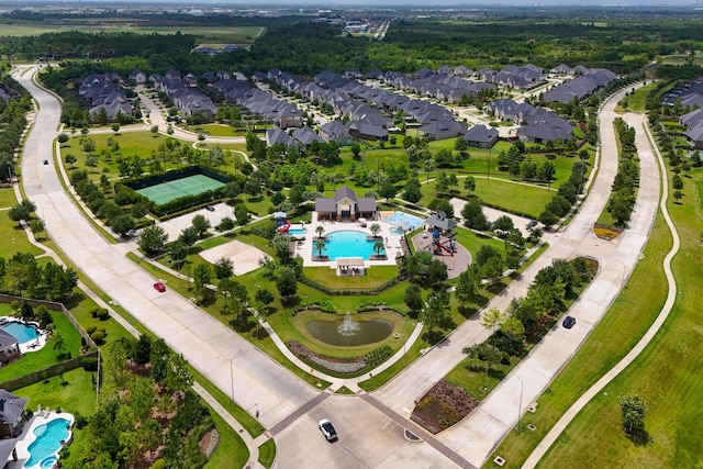 13305 Newcastle Creek Ct, Houston, TX 77059 - drone / aerial view of a pool area