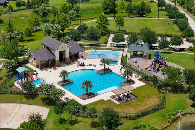 13305 Newcastle Creek Ct, Houston, TX 77059 - bird's eye view of a pool