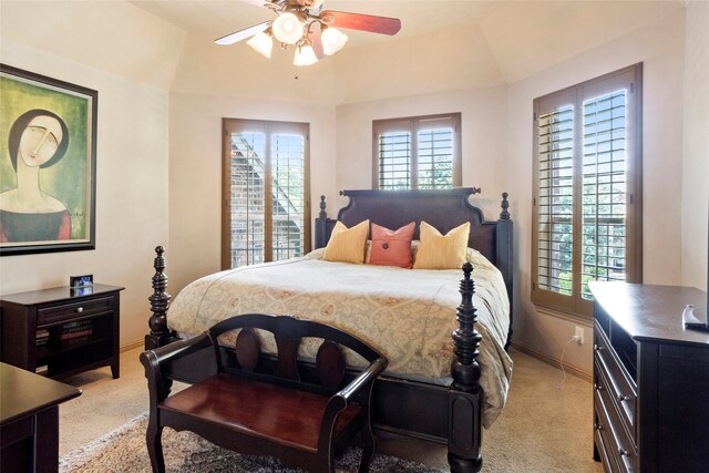 12902 Tamarack Bend Ln, Humble, TX 77346 - bedroom with light carpet and ceiling fan