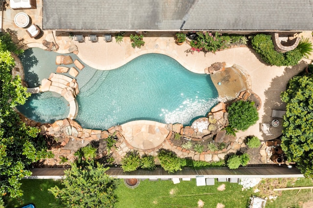 12902 Tamarack Bend Ln, Humble, TX 77346 - aerial view of a pool area