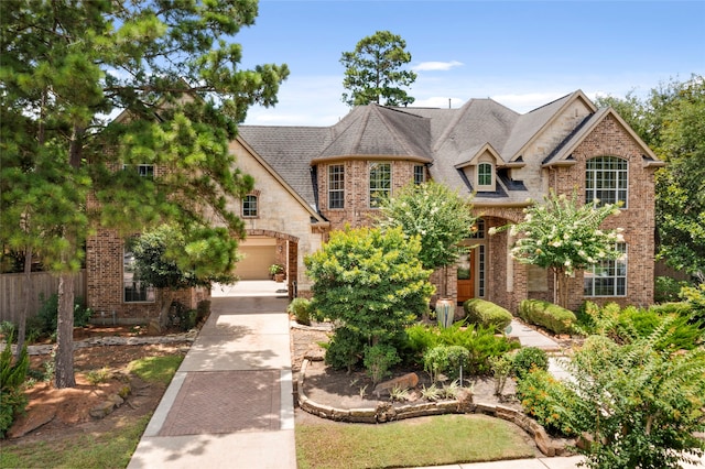 12902 Tamarack Bend Ln, Humble, TX 77346 - french country style house with driveway and brick siding