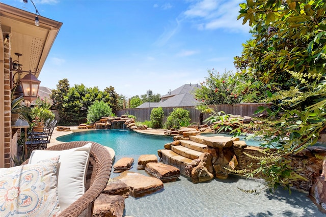 12902 Tamarack Bend Ln, Humble, TX 77346 - view of pool featuring a fenced backyard
