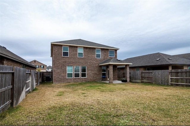 11215 Pavonia Creek Ct, Richmond, TX 77406 - back of house featuring a fenced backyard and brick siding