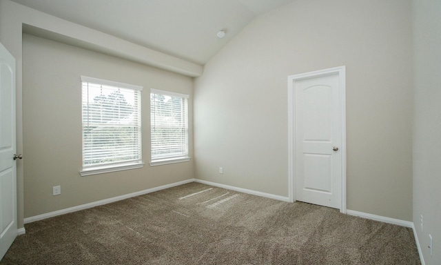 239 Biltmore Loop, Montgomery, TX 77316 - empty room with carpet flooring and vaulted ceiling