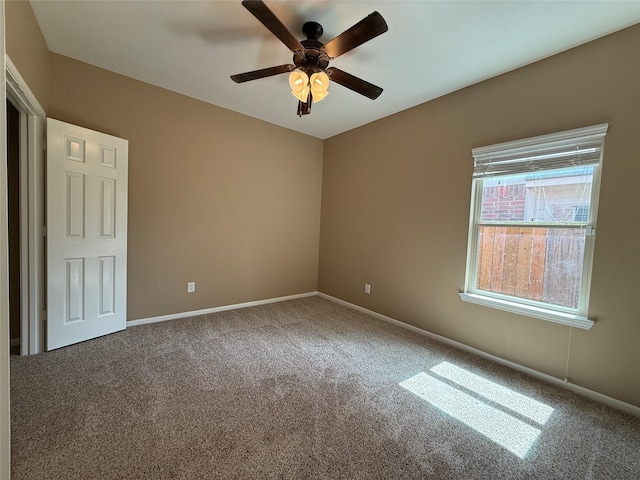 18227 Dusty Terrace Ln, Katy, TX 77449 - carpeted spare room featuring a ceiling fan and baseboards