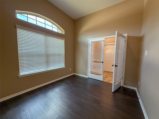 18227 Dusty Terrace Ln, Katy, TX 77449 - spare room with dark wood-style flooring
